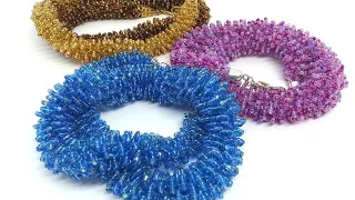 Ажурный жгут из бисера/ Бисероплетение/Harness from beads/Diy/