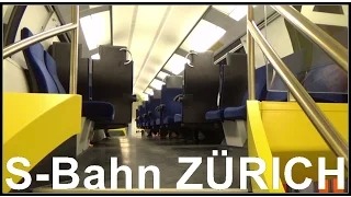 INSIDE SWISS TRAIN / Baden - Zürich mit der S-Bahn, Regio-Dosto, RABe 511