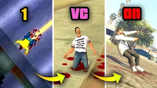 Wasted by Bullets in GTA Games (Evolution)