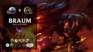 Braum Support vs Nautilus - KR Master Patch 12.15