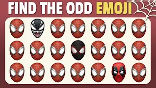 Find The Odd Emoji Out - Spider-man Edition | Emoji Quiz | Miles Morales, Peter Parker, Deadpool