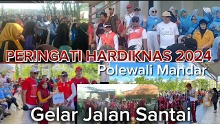 PERINGATI HARDIKNAS 2024, Disdikbud Polman Gelar Jalan Santai