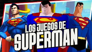 Jugué TODOS los PÉSIMOS Juegos de SUPERMAN en 3D