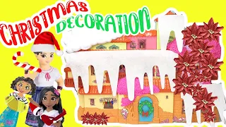 Disney Encanto Madrigal House Christmas Decorating with Mirabel, Isabela, Luisa, Bruno Dolls