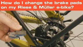 How to change the brake pads on a Riese & Müller e-bike