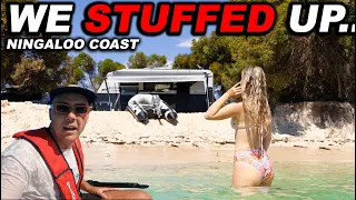 THIS WASN'T SMART... Ningaloo beach camping & fishing north Leroy