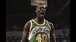 Shawn Kemp - Sonics at Clippers - 1/5/94