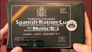 MRE Review: Spanish Ration - Lunch Menu B3