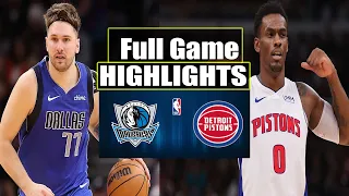 Detroit Pistons VS Dallas Mavericks FULL GAME Highlights | March 9 | 2024 NBA Season