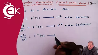 Introduction to Higher Order Derivatives (Second Order Derivatives) - Differentiation