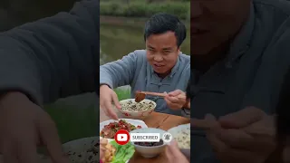 Big chicken thighs with mustard  TikTok Video Eating Spicy Food and Funny Pranks Funny Mukbang