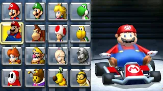 Playable Balloon Mario in Mario Kart 7 (Mushroom Cup)