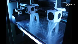 3D Printed Y ventilator connector Timelapse!