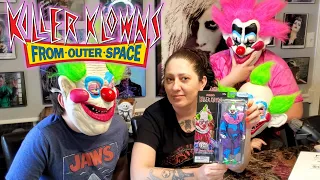 Jumbo Killer Klowns From Outer Space Mego Toys 8 Inch Action Figure Horror Movie Clown 4K Video