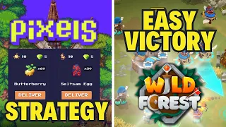 TASK BOARD STRATEGY PROVEN EFFECTIVE in PIXELS Game with bonus content WILD FOREST