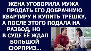 Истории из жизни Жена уговорила мужа продать его добрачную квартиру и купить