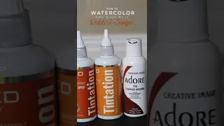 How to Watercolor Honey Blonde Wig to Reddish Ginger 🧡