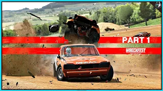 Wreckfest Career Mode Part 1 - Demolition Derby | PS4 Pro Gameplay