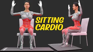 SITTING CARDIO WORKOUT | CHAIR EXERCISES TO LOSE WEIGHT