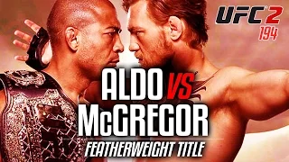UFC 194: Conor Mcgregor vs Jose Aldo (UFC 2 Gameplay) Epic Fight!