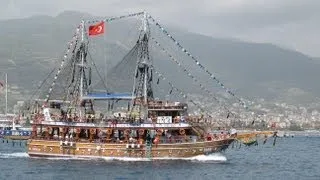 Прогулка на яхте в Турции Turkey walk on a yacht.