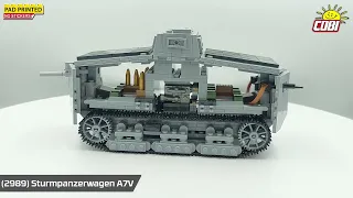 COBI-2989 Sturmpanzerwagen A7V brick tank model kit