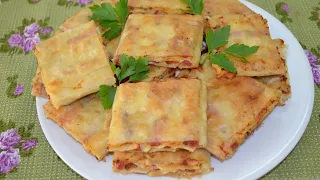 Горячая закуска/закуска из Лаваша/Закуска на праздничный стол/Быстрый и простой рецепт