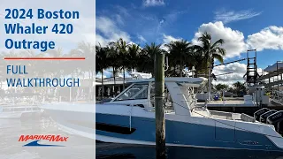 JUST IN! 2024 Boston Whaler 420 Outrage Walk-Through at MarineMax Jupiter