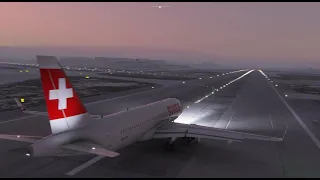 A320neo Approach into Zurich