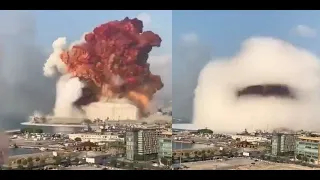 Beirut explosion cctv footage in Lebanon`s capital city- sss lebanon