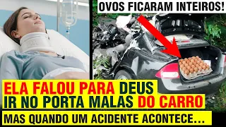 Mãe disse: "Vai com Deus", Filha respondeu: "Só se ele for no porta malas com os ovos!"  E então...