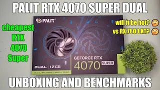 Palit RTX 4070 Super Dual Unboxing and Benchmarks (12 Games and Thermals)