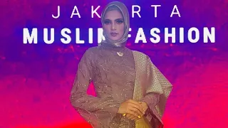 Miss Grand India 2022  Praachi Nagpal walks at Jakarta Muslim Fashion Week 2023
