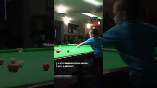 6 Years old lad Standing on Beer crate OWNS snooker Table  #snookerchampionship #ballpool #billiard