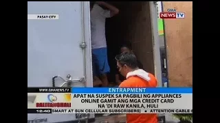 BT: 4 na suspek sa pagbili ng appliances online gamit ang mga credit card na 'di raw kanila, huli