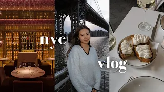 life in nyc vlog 🥂 champagne bar, cute cafes, ricotta toast, broadway show | week of fun & friends