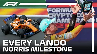 First Start, First Podium & First Grand Prix Win! EVERY Lando Norris Milestone 2018 To 2024