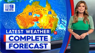 Australia Weather Update: Rain and storms to continue | 9 News Australia