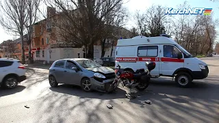 В Керчи произошла авария в районе остановки "Парковая"