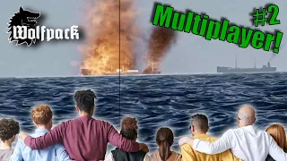 Wolfpack Gameplay (Multiplayer) 2 | Torpedo Solutions | Multiple Boats | Extended Deck Gun Sequence