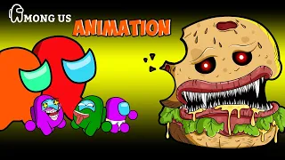 어몽어스 VS 좀비 애니메이션 ( HAMBURGER MONSTER ) - AMONG US FUNNY ANIMATION