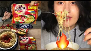 😍ASMR/ MUKBANG /Eating spicy Uzbek instant noodles🔥😋#uzbekfood