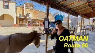 OATMAN Ghost Town Filled With Donkeys - Route 66 - Arizona