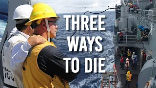 Dangers of a Navy Replenishment at Sea (UNREP/VERTREP)