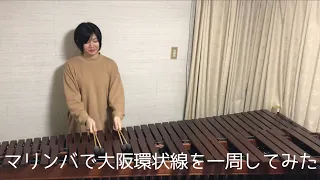 【marimba】マリンバで大阪環状線を一周してみた(発車メロディー) JR Osaka Loop Line Train Departure Melodies