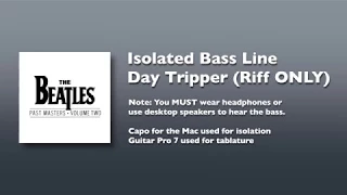 "Day Tripper" Riff ONLY - Definitive Isolated Bass