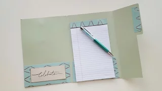 File Folder Notebook Holder -- Tutorial