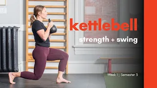 Strength + Swings | 30 min | Full Body Kettlebell Workout | Get-ups + Swings for #strength 1/8