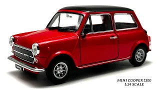 Unboxing Mr Bean Mini Cooper 1300 Red Licensed Scale Model