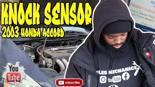 How to replace knock sensor honda accord vtec P0325 (Easy fix)